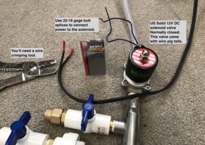 Connect 12V DC power to the solenoid