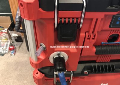 Quick disconnect plug to solenoids