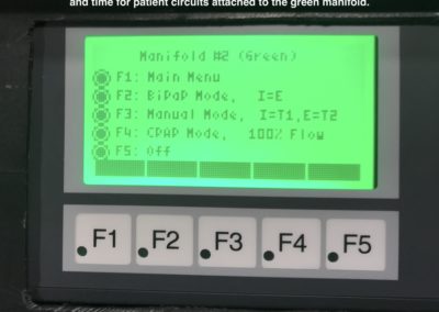 Green manifold user interface screen