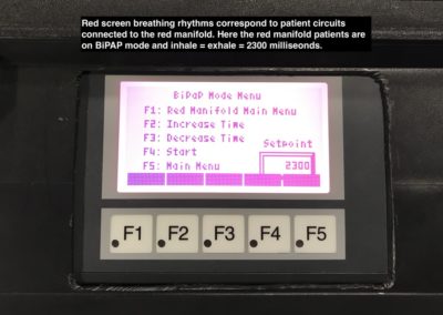 Red manifold user interface screen